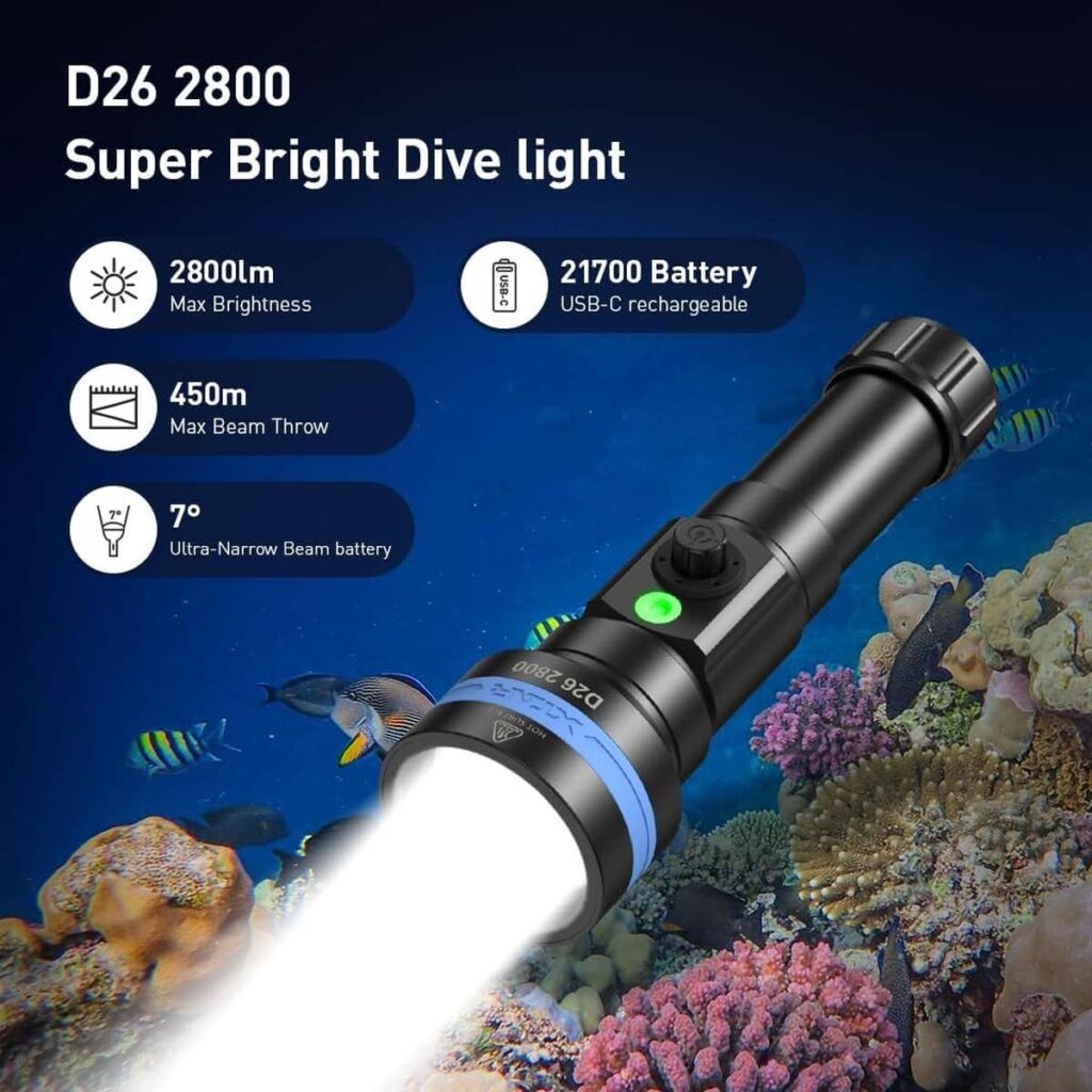 Xtar D26 2800 lanterna subacvatica si de uz general
