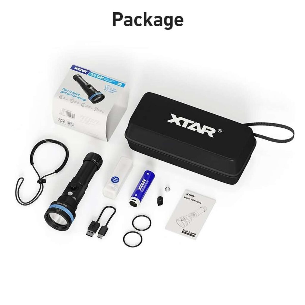 Xtar D26 2800 lanterna subacvatica si de uz general