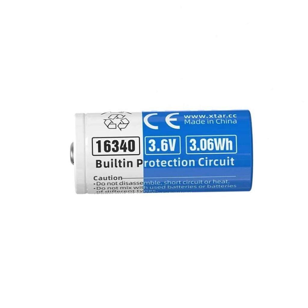 Xtar acumulator 16340 de 850 mAh, 800 de cicluri