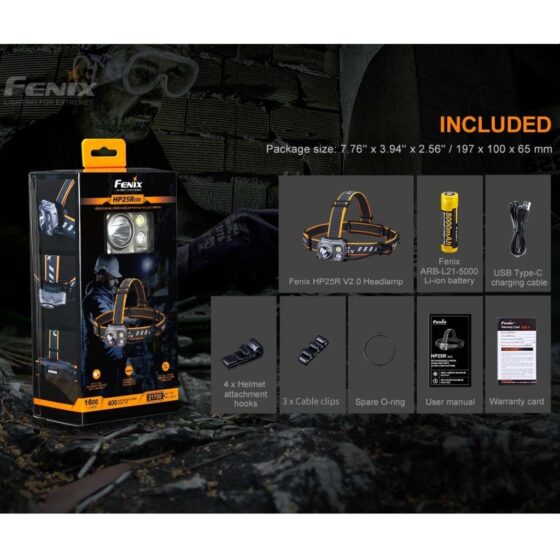 Fenix HP25R V2.0 lanterna frontala