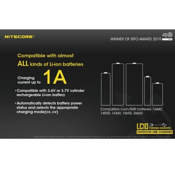 Nitecore LC10 incarcator magnetic, power bank, lanterna