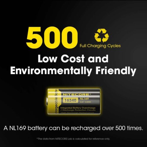 Nitecore NL169 acumulator 16340 de 950 mAh