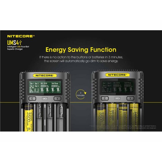 Nitecore UMS4 incarcator cu 4 porturi