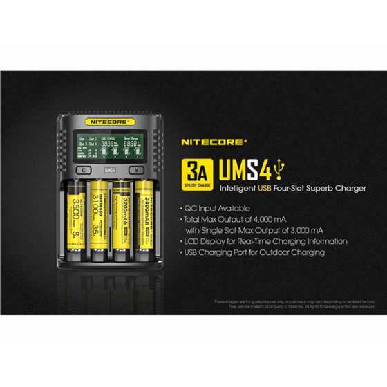 Nitecore UMS4 incarcator cu 4 porturi