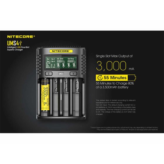 Nitecore UMS4 incarcator cu 4 porturi