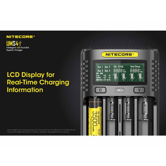 Nitecore UMS4 incarcator cu 4 porturi