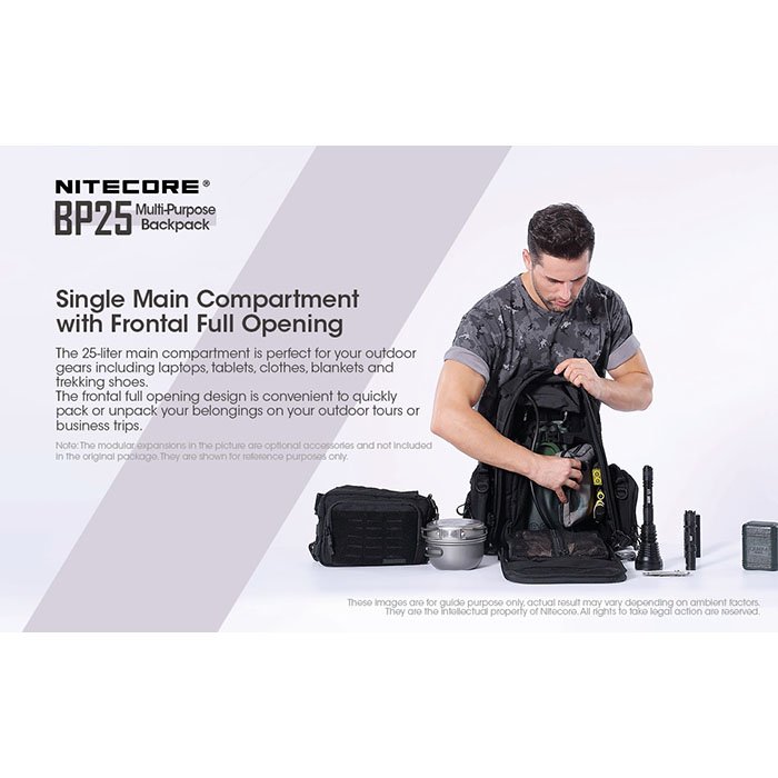 Nitecore BP25 rucsac 25 litri modular ergonomic