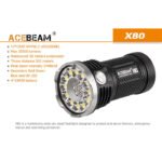 Acebeam X80 lanterna cu LED multicolore si UV