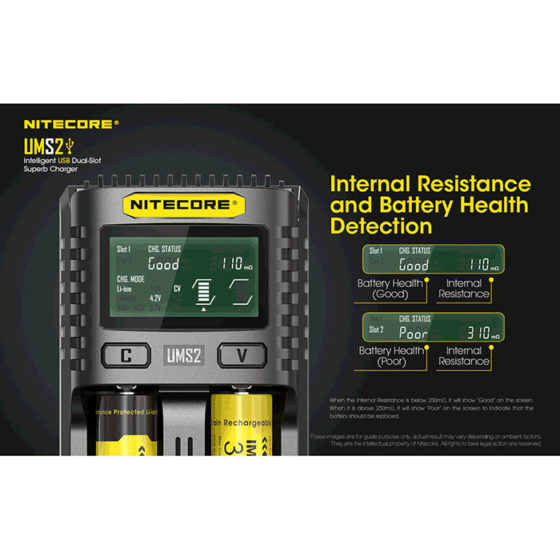 Nitecore UMS2 incarcator cu doua porturi