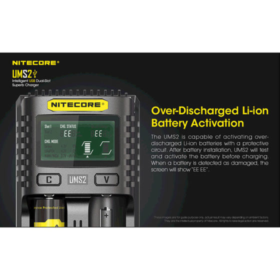 Nitecore UMS2 incarcator cu doua porturi