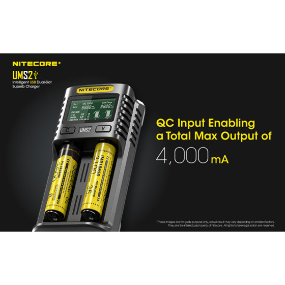 Nitecore UMS2 incarcator cu doua porturi