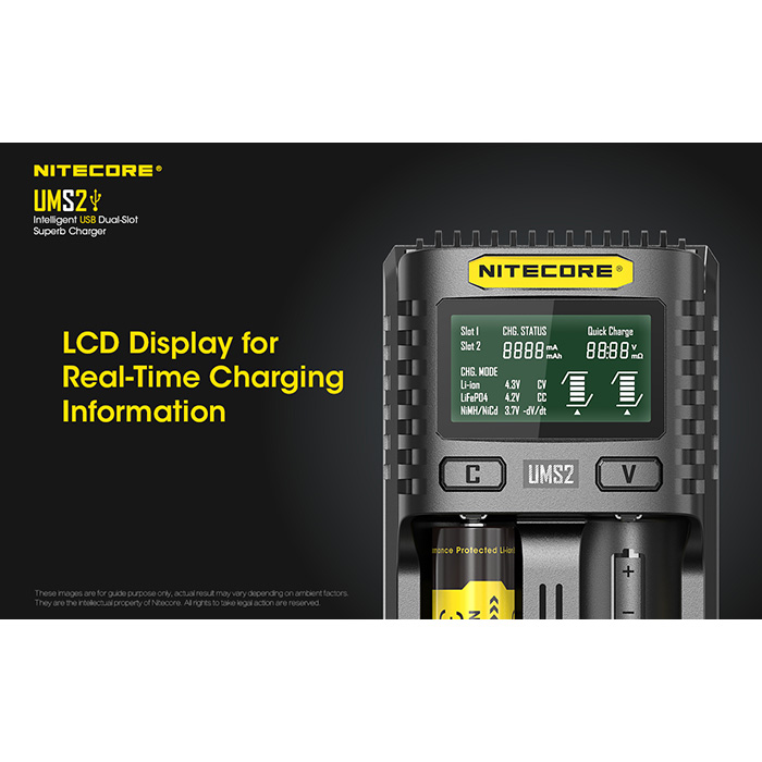 Nitecore UMS2 incarcator cu doua porturi