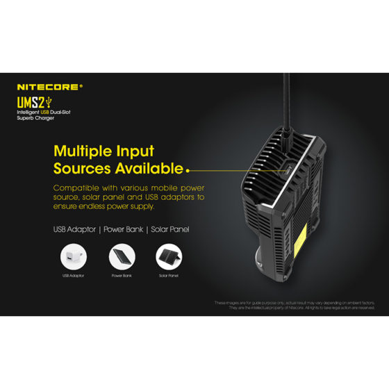 Nitecore UMS2 incarcator cu doua porturi