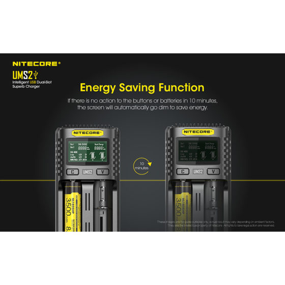 Nitecore UMS2 incarcator cu doua porturi
