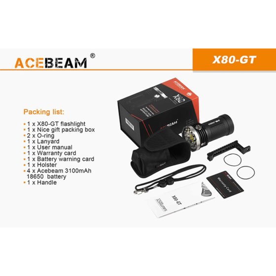 Acebeam X80 GT lanterna