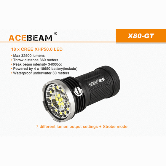 Acebeam X80 GT lanterna