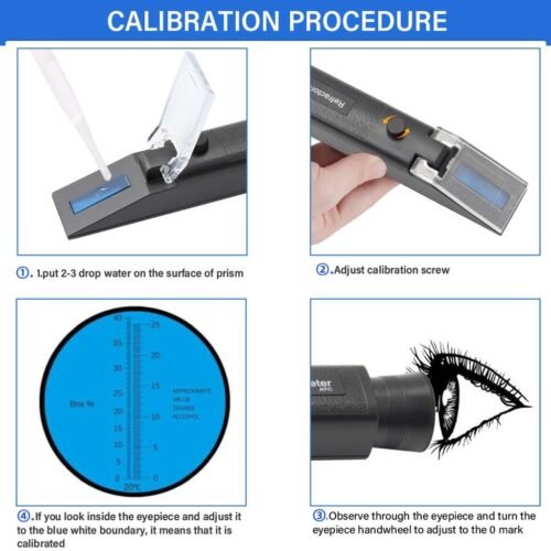 C-Tech SAL0025 refractometru pentru vin, must, suc fructe