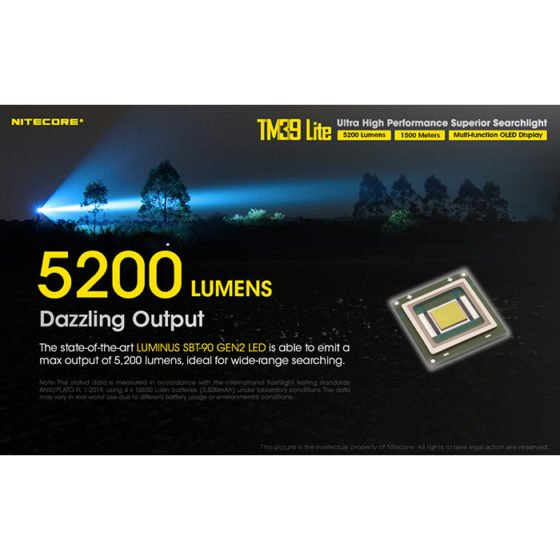 Nitecore TM39 Lite lanterna cu afisaj OLED