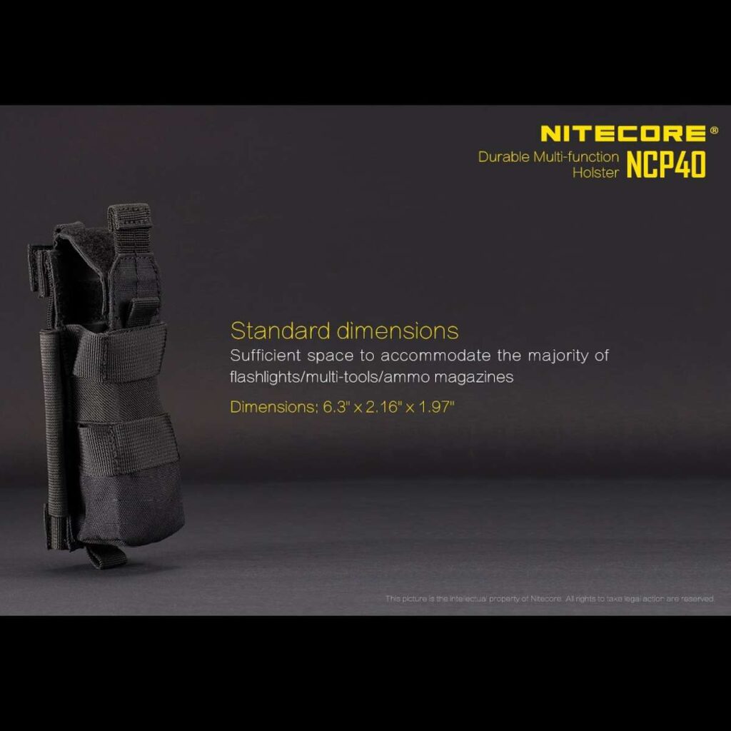 Nitecore NCP40 toc universal cu inchidere compatibil Molle