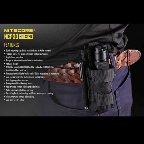 Nitecore NCP40 toc universal cu inchidere compatibil Molle