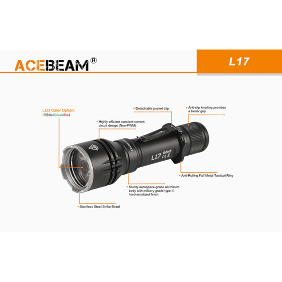 Acebeam L17 lanterna TIR