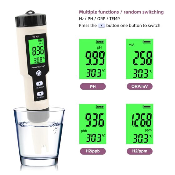 Creotech YY-400 tester apa kangen PH H2 ORP Temperatura