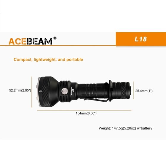 Acebeam L18 lanterna TIR