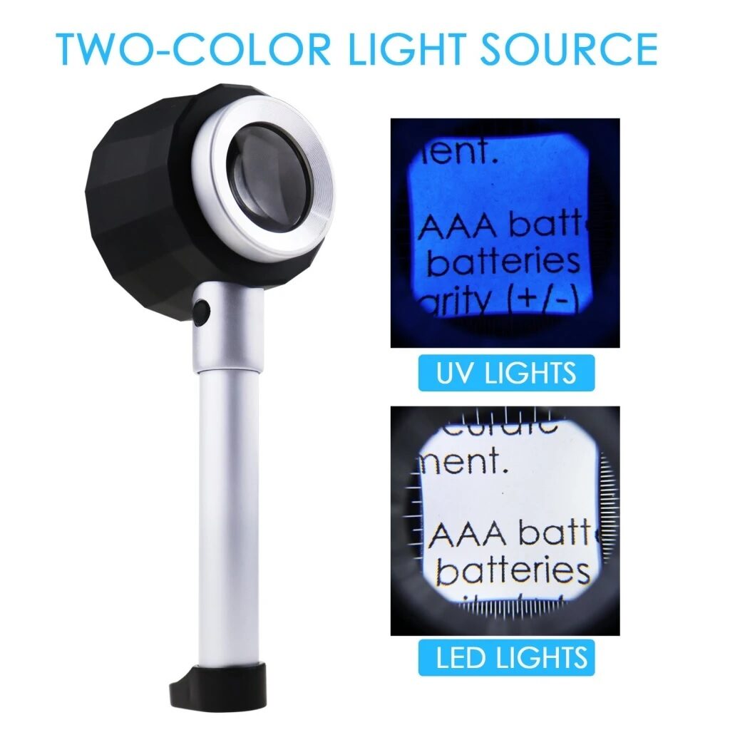 Gain Express GEM-310 lupa 10X cu lumina alba si ultravioleta UV