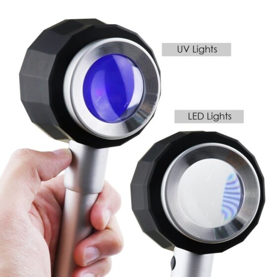 Gain Express GEM-310 lupa 10X cu lumina alba si ultravioleta UV