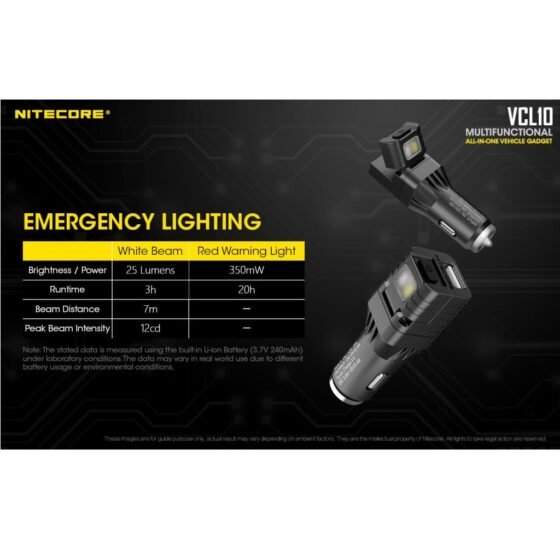 Nitecore VCL10 multifunctional lanterna si alimentator