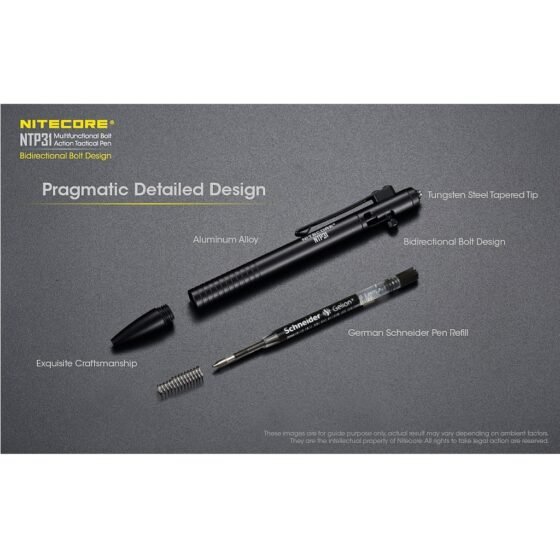 Nitecore NTP31 pix tactic bolt action, pasta cu gel