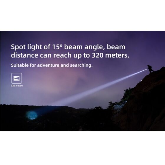 Wuben L60 lanterna cu zoom, fascicul variabil