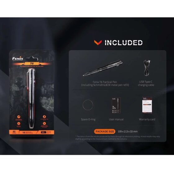 Fenix T6 pix tactic cu lanterna
