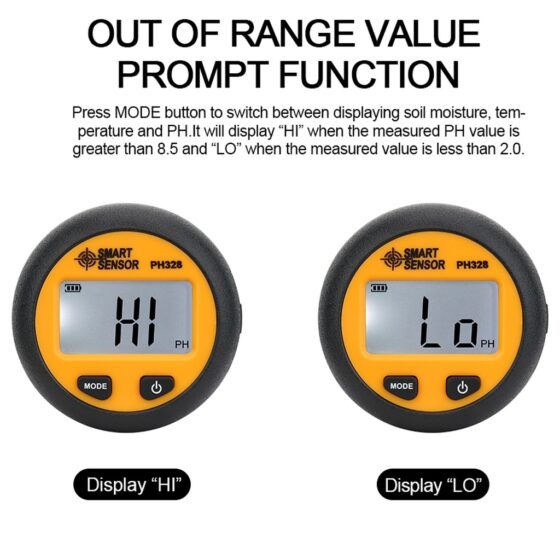 Smart Sensor PH328 umidometru PH metru termometru