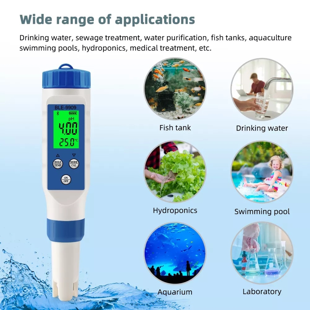 Yimnik BLE-9909 tester PH TDS EC Salinitate Temperatura