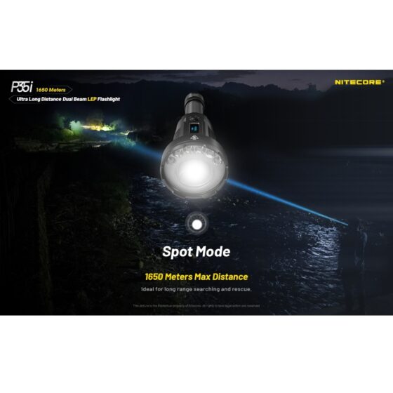 Nitecore P35i lanterna laser LEP cu afisaj OLED