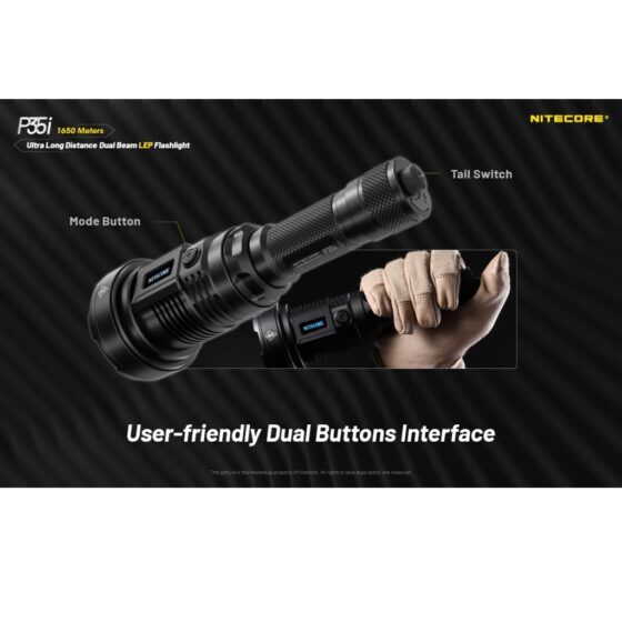 Nitecore P35i lanterna laser LEP cu afisaj OLED