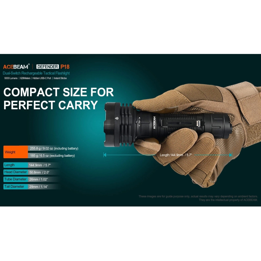 Acebeam P18 Defender lanterna
