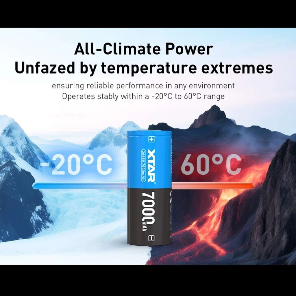 Xtar acumulator 26650 de 7000 mAh