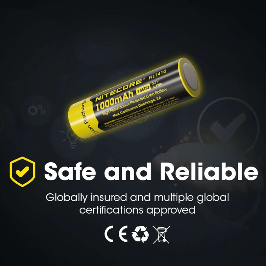 Nitecore NL1410 acumulator 14500 de 1000 mAh