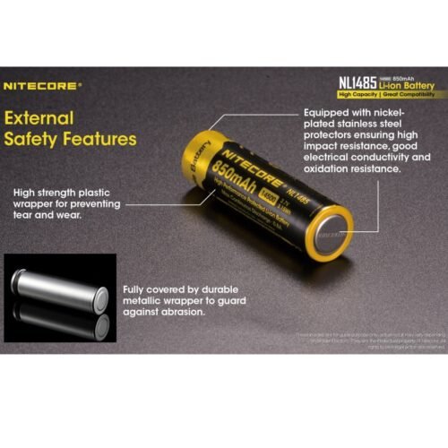 Nitecore acumulator 14500 (NL1485) de 850 mAh