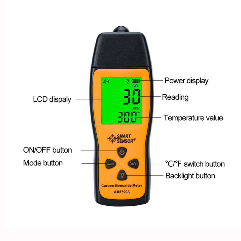 Smart Sensor AS8700A detector monoxid de carbon