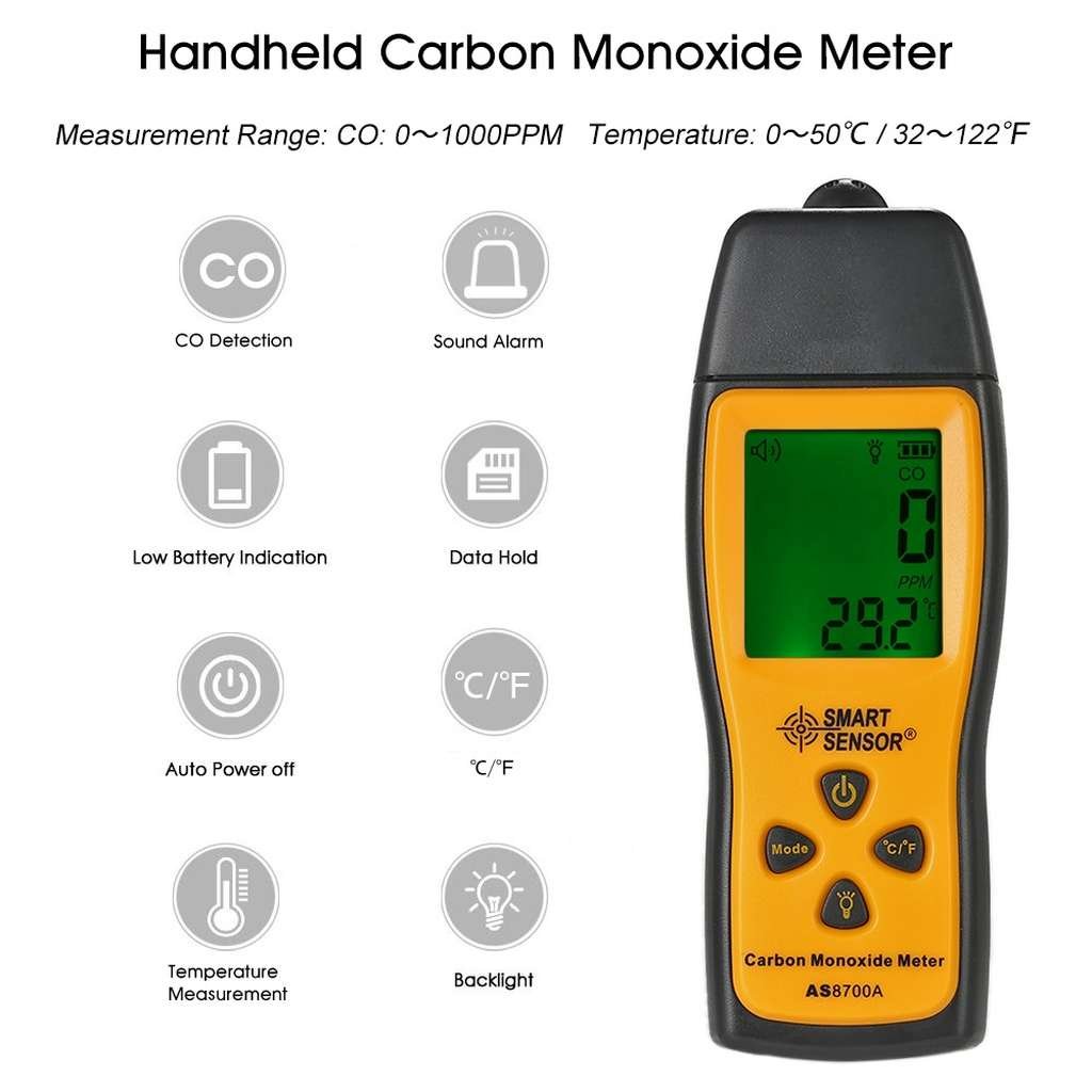 Smart Sensor AS8700A detector monoxid de carbon