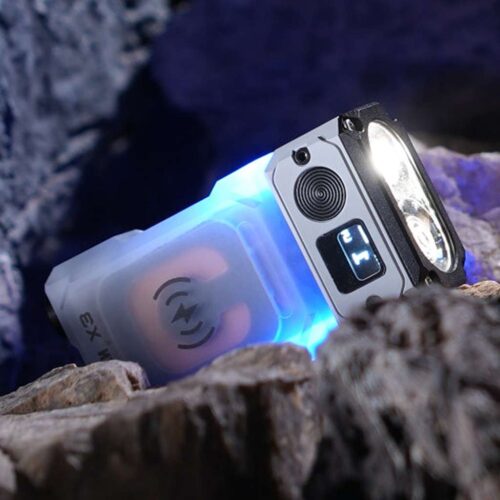 Wuben X3 lanterna multifunctionala, afisaj OLED incarcare wireless