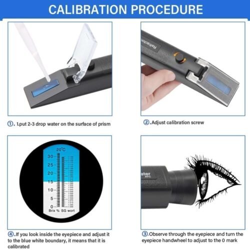 C-Tech SSA0032SG refractometru pentru bere, bauturi din cereale