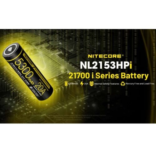 Nitecore NL2153HPi acumulator 21700 de 5300 mAh, poli dubli