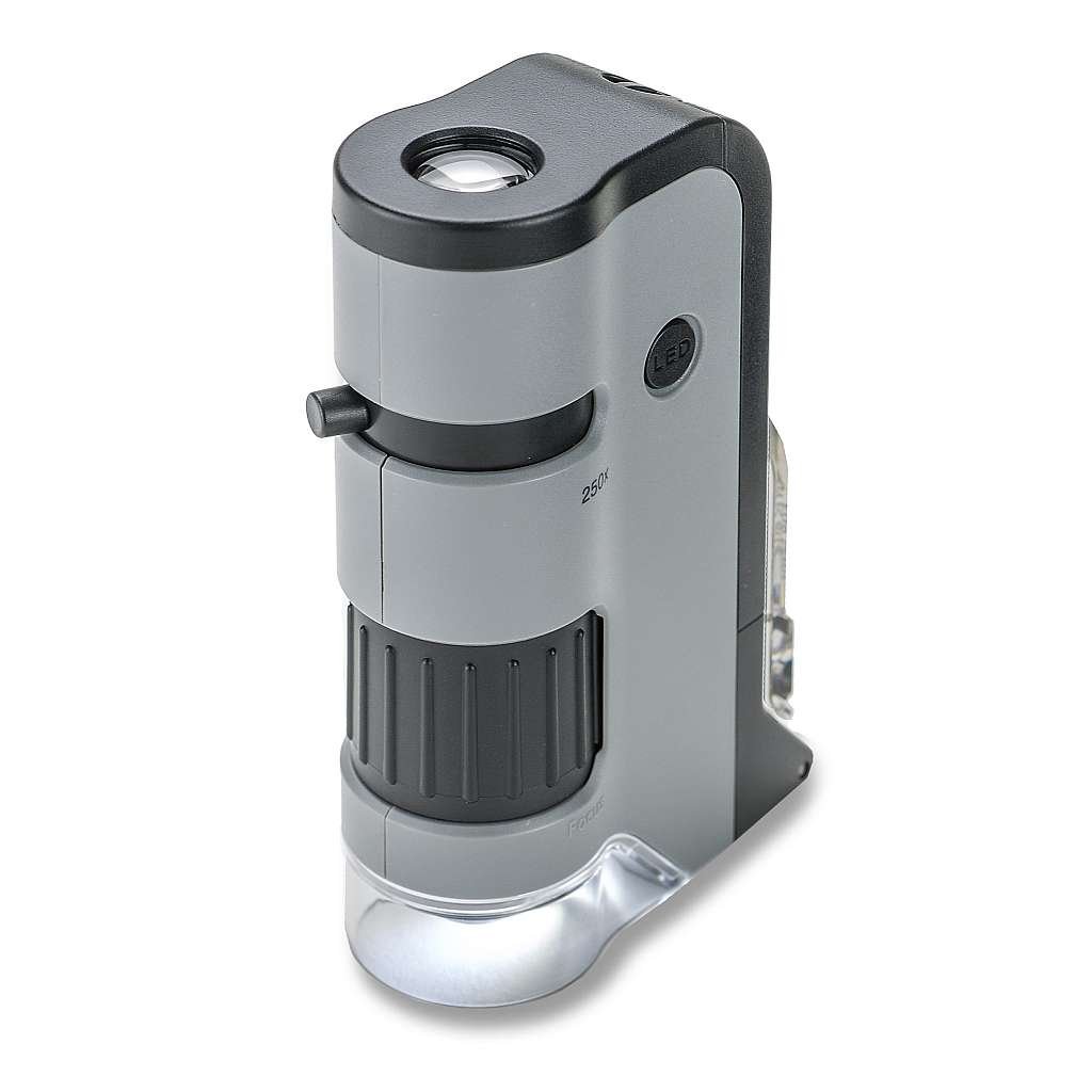Carson MP-250 microscop cu zoom 100-250X, lumina alba si UV