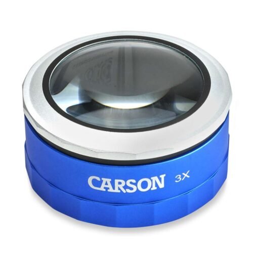 Carson MT-33 lupa cu ocular mare de 3X pentru masa, iluminata