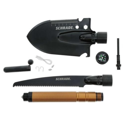 Schrade Combo lopata de supravietuire cu fierastrau si accesorii