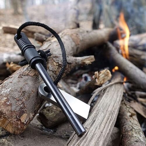 Schrade Fire Starter amnar cu percutor, pentru aprins focul